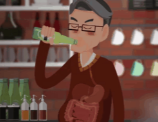 喝酒傷身，小心“干杯”變“肝悲”！