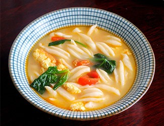 面食做法花樣大全之一：三七剪刀面，清水煮就很好吃